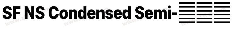 SF NS Condensed Semi字体转换 SF NS Condensed Semi字体转换